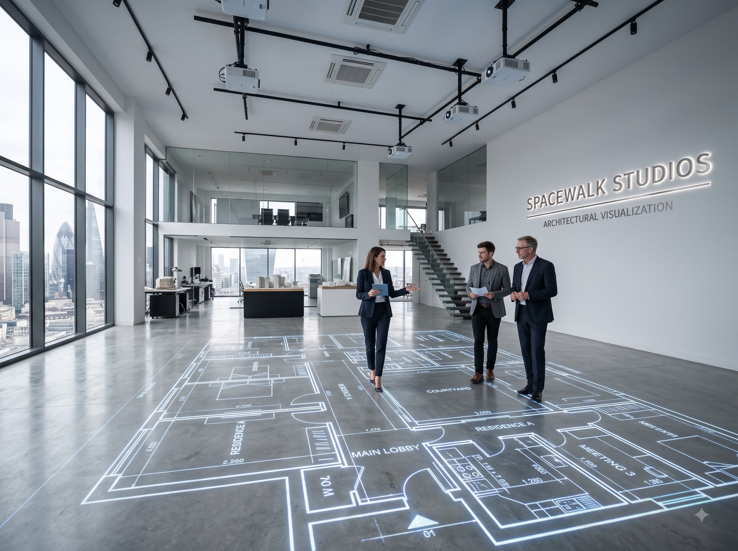 1:1 Architectural Floor Plan Projection Studio Experience